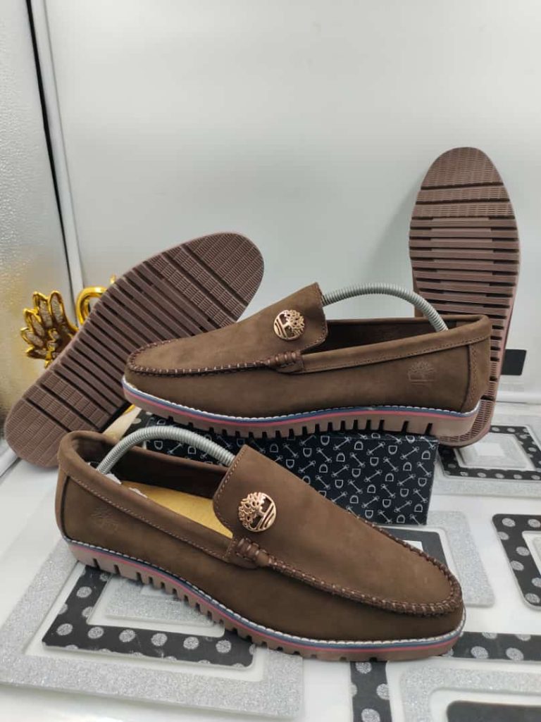 Coffee Brown Timberland Suede Flat Sole With Crest Logo May 2023
