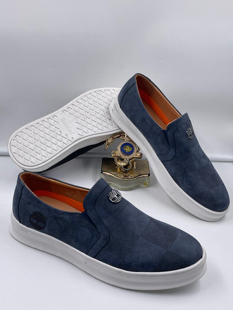 Timberland Loafers Navy Blue With Crest
