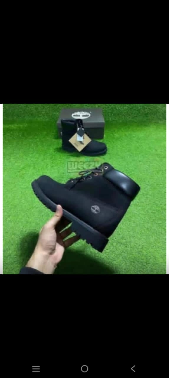 Black Timberland Leather Boot 2026