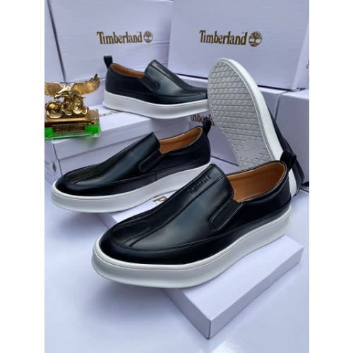 Black Timberland Loafers With White Sow 2026 3