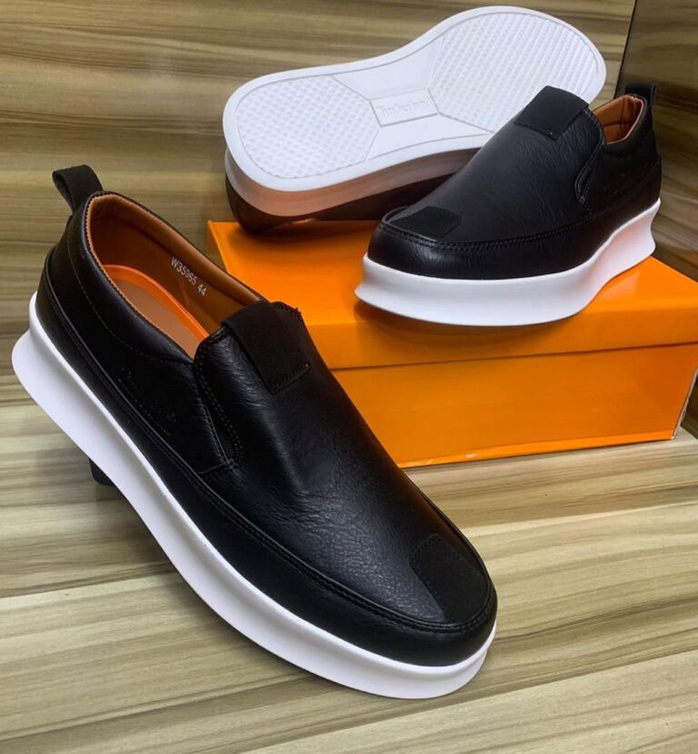 Black Timberland Loafers With White Sow 2026