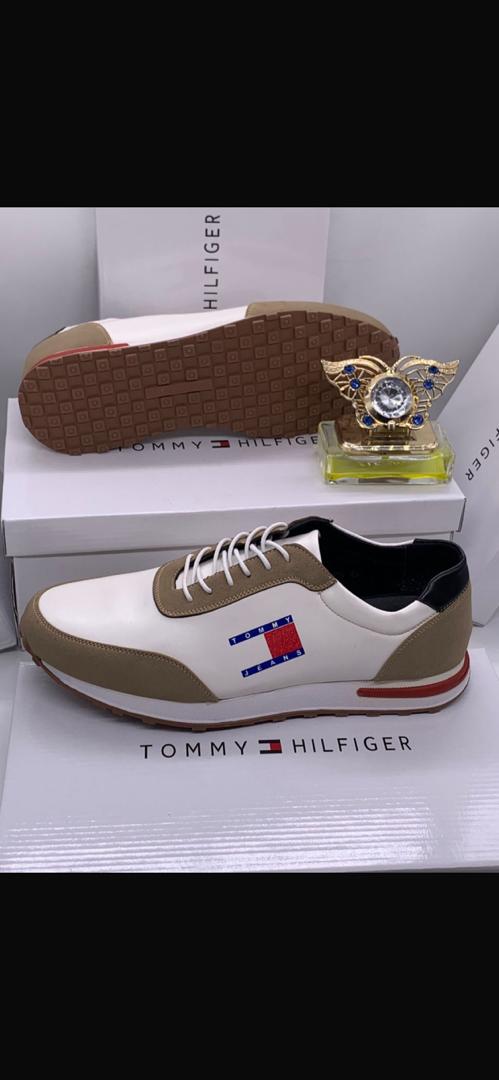 White Brown Tommy Hilfiger Sneakers 2